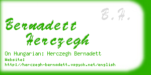 bernadett herczegh business card